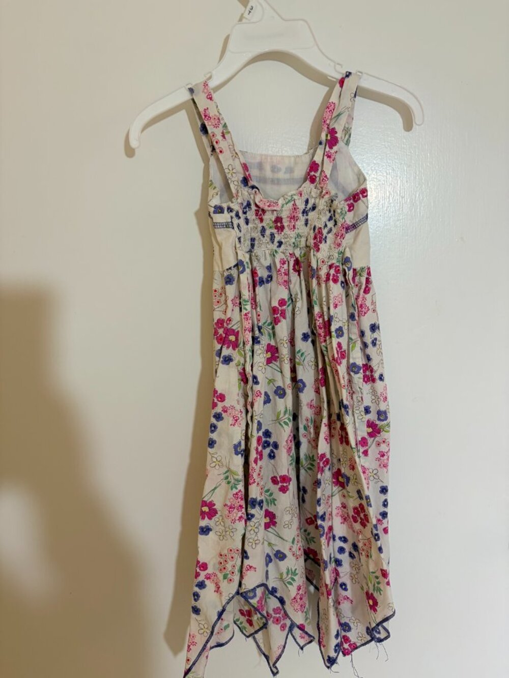 Blueberi Boulevard Floral Embroidered Sundress with Sequins - Girls Size 4